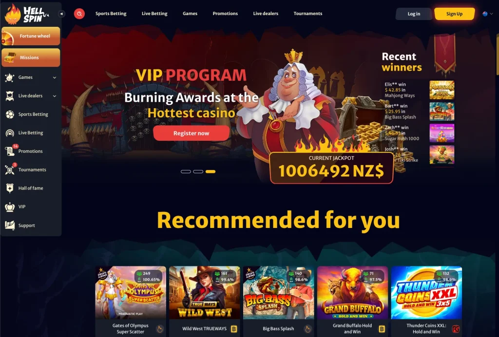 HellSpin Casino Slots